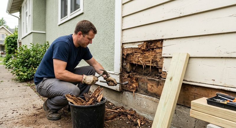 Wood Rot Removal in Kansas City, KS