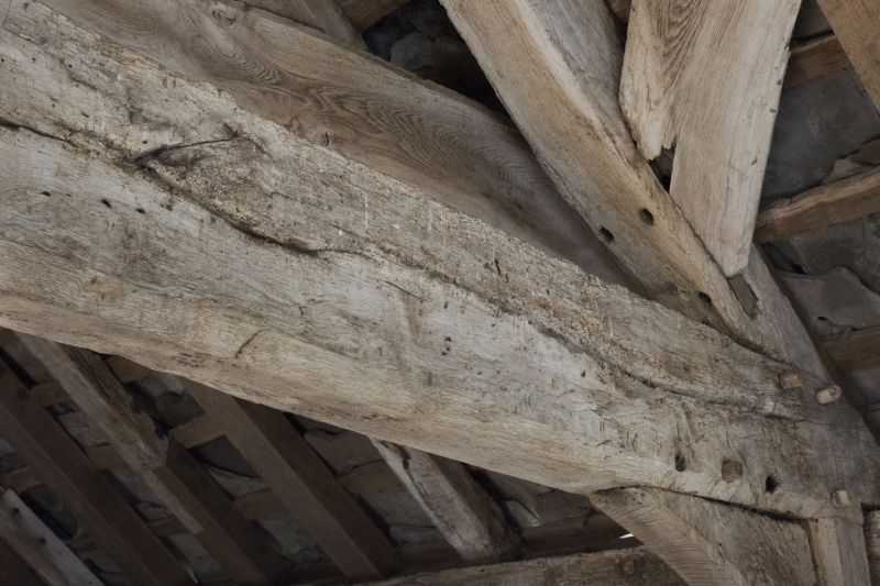 Damaged Wooden Beams